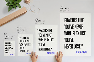 Poster na stenu s motivačným citátom