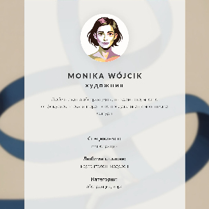 Retro plagát Abstraktný portrét