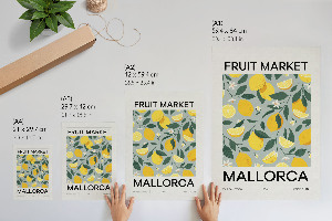 Poster na stenu Citrónový vzor