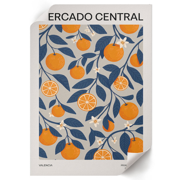 Retro plagát Exotické ovocie