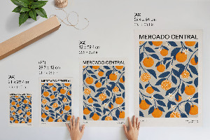 Retro plagát Exotické ovocie