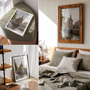 Plagát do izby Mesto a rieka