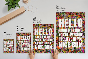 Poster na stenu Motivácia v kvetoch