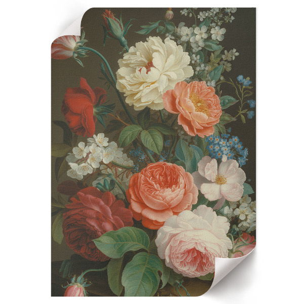 Retro plagát Elegancia kvetov