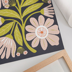 Retro plagát Retro kvety