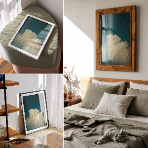 Plagát do obývačky Nebeské oblaky