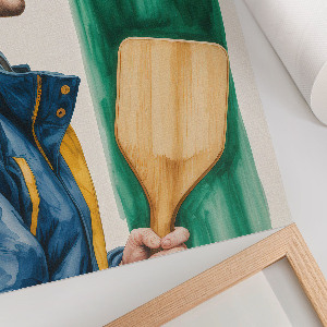 Retro plagát Zimná zábava