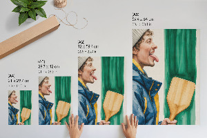 Retro plagát Zimná zábava