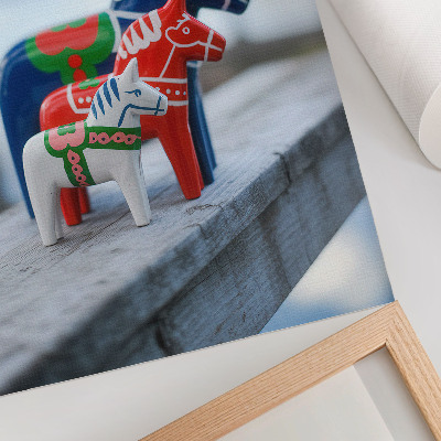 Poster na stenu Farebné kone