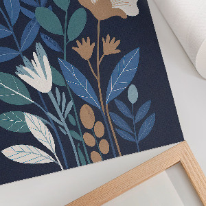 Retro plagát Kvety a listy