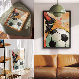 Retro plagát Futbal