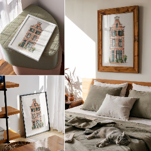 Plagát do obývačky Mestský dom