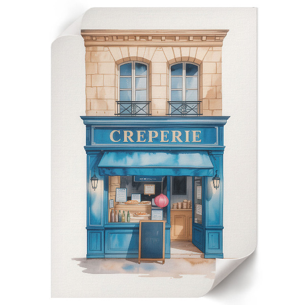 Retro plagát Pouličná kaviareň