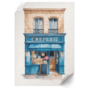 Retro plagát Pouličná kaviareň