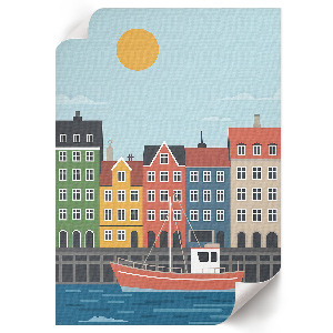 Poster na stenu Prístavné mesto
