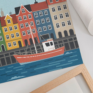 Poster na stenu Prístavné mesto