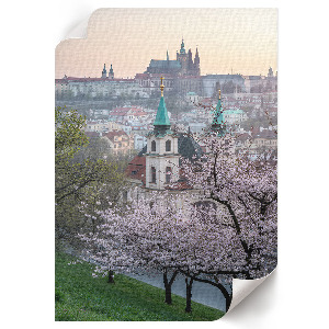 Retro plagát Jarné mesto