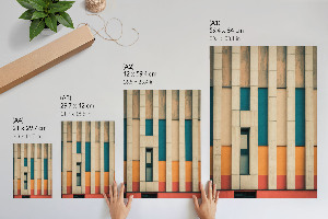 Plagát do obývačky Farebná architektúra