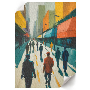 Poster na stenu Dav mesta