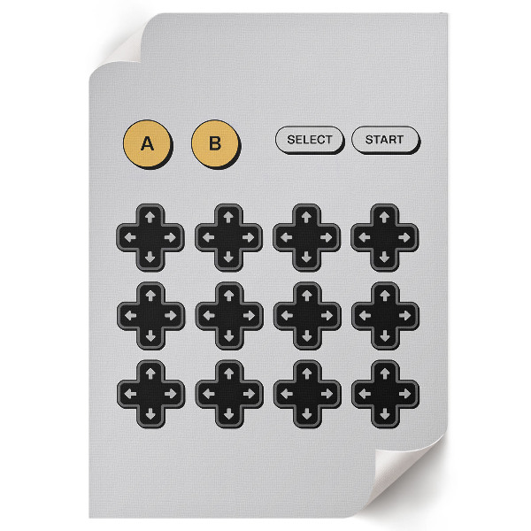 Poster na stenu Retro hra