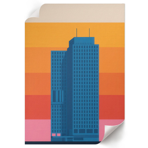 Poster na stenu Abstraktné mesto