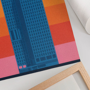 Poster na stenu Abstraktné mesto