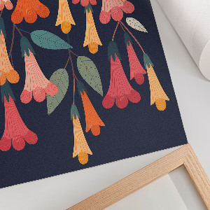 Plagát do obývačky Kvetinový vzor