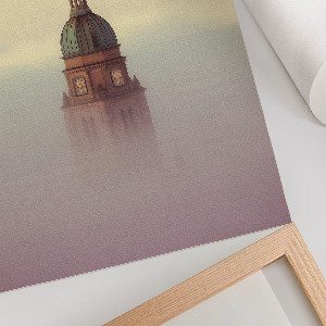 Retro plagát Hmlistá veža