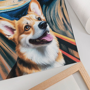 Retro plagát Výkrik a pes