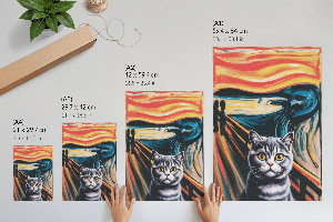 Plagát do izby Krik a mačka