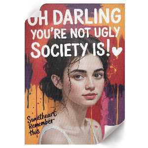 Plagát do obývačky Motivačný portrét