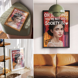 Plagát do obývačky Motivačný portrét