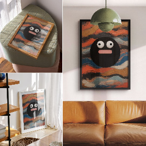 Poster na stenu Abstraktná tvár