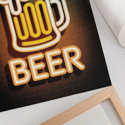 Retro plagát Neónové pivo