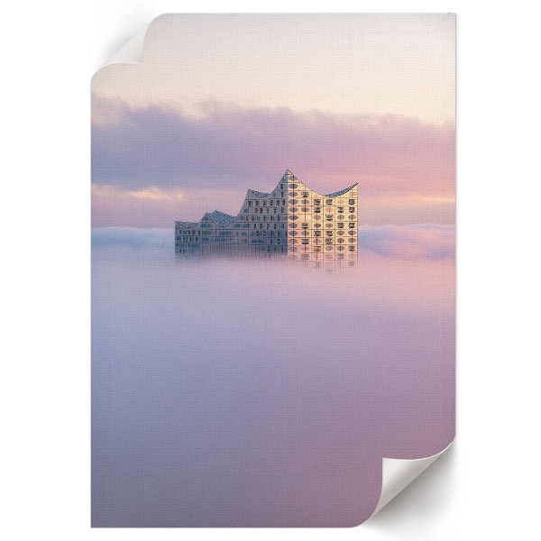 Plagát do obývačky Budovanie v oblakoch