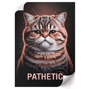 Plagát do obývačky Patetická - mačka