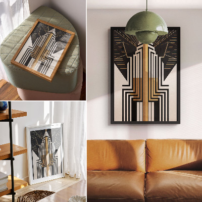 Retro plagát Art deco