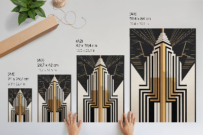 Retro plagát Art deco