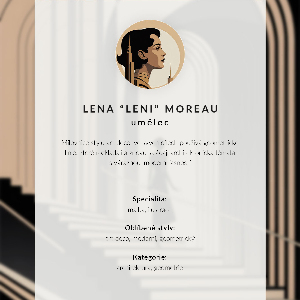 Retro plagát Art deco