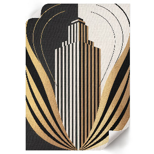 Retro plagát Art deco