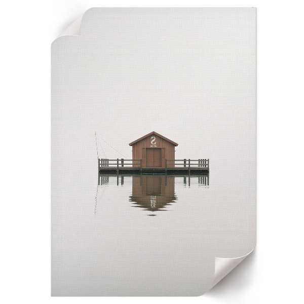 Retro plagát Chata pri vode