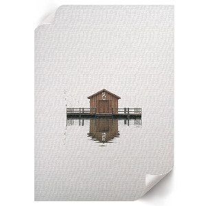 Retro plagát Chata pri vode