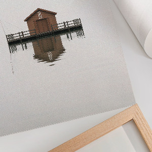 Retro plagát Chata pri vode