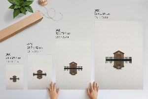 Retro plagát Chata pri vode