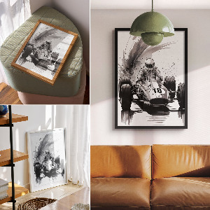 Plagát do izby Pretekárska vášeň