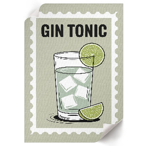 Plagát do obývačky Gin tonik