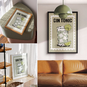 Plagát do obývačky Gin tonik