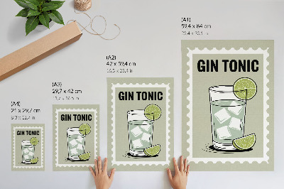 Plagát do obývačky Gin tonik