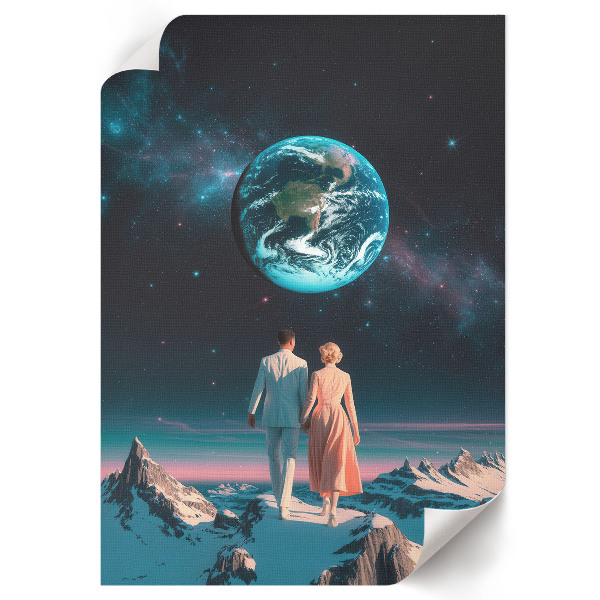 Plagát do izby Vesmírna prechádzka