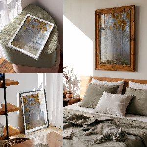 Retro plagát Jesenný les